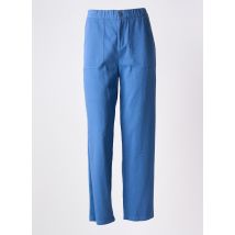 EMILIE.K - Pantalon droit bleu en coton - Femme - Taille 40 - Modz