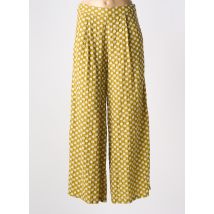 TRAFFIC PEOPLE - Pantalon large vert en coton - Femme - Taille 40 - Modz