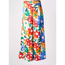 TRAFFIC PEOPLE - Pantalon large orange en viscose - Femme - Taille 36 - Modz