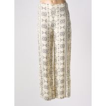 LOSAN - Pantalon large beige en viscose - Femme - Taille 38 - Modz