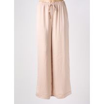 GARDEN - Pantalon large beige clair en polyester - Femme - Taille 40 - Modz