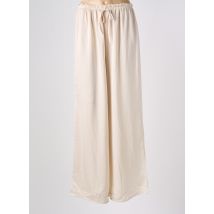 GARDEN - Pantalon large beige en polyester - Femme - Taille 40 - Modz