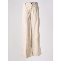 COMPAÑIA FANTASTICA - Pantalon large beige en polyester - Femme - Taille 40 - Modz