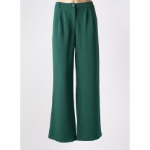 COMPAÑIA FANTASTICA - Pantalon large vert en polyester - Femme - Taille 40 - Modz
