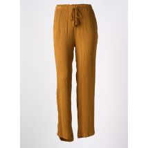 LES TROPEZIENNES PAR M.BELARBI - Pantalon droit marron en viscose - Femme - Taille 34 - Modz