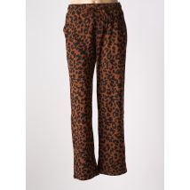 EMILIE.K - Pantalon droit marron en polyester - Femme - Taille 40 - Modz