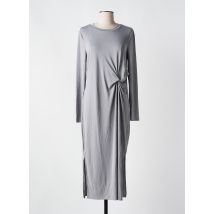 PIECES - Robe longue gris en viscose - Femme - Taille 34 - Modz