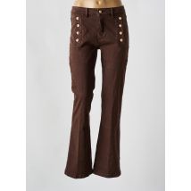 ONADO - Jeans bootcut marron en coton - Femme - Taille 40 - Modz