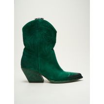 ELENA IACHI - Bottines/Boots vert en cuir - Femme - Taille 39 - Modz