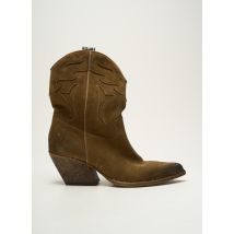 ELENA IACHI - Bottines/Boots vert en cuir - Femme - Taille 38 - Modz