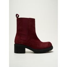 COCO ET ABRICOT - Bottines/Boots rouge en cuir - Femme - Taille 37 - Modz