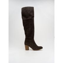 ALIWELL - Cuissardes marron en cuir - Femme - Taille 41 - Modz