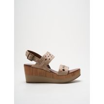 ALPE - Sandales/Nu pieds beige en cuir - Femme - Taille 40 - Modz