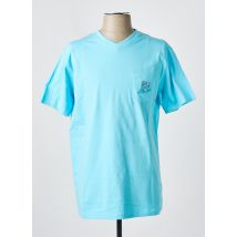 BLACK WELLIS - T-shirt bleu en coton - Homme - Taille M - Modz