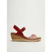 PEDRO TORRES - Sandales/Nu pieds rouge en cuir - Femme - Taille 41 - Modz