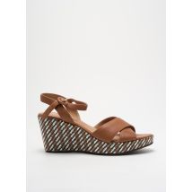 ADIGE - Sandales/Nu pieds marron en cuir - Femme - Taille 38 - Modz