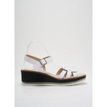 DANSI - Sandales/Nu pieds blanc en cuir - Femme - Taille 41 - Modz
