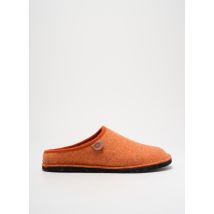 CHAUSSE MOUTON - Chaussons/Pantoufles orange en textile - Femme - Taille 38 - Modz