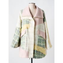 TRICOT CHIC - Manteau court rose en coton - Femme - Taille 38 - Modz