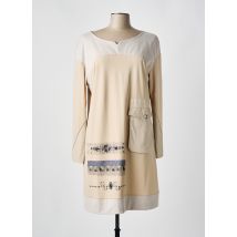 ELISA CAVALETTI - Robe courte beige en cuppro - Femme - Taille 40 - Modz