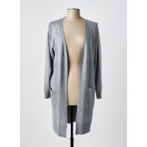 SEE YOU - Gilet manches longues gris en viscose - Femme - Taille 46 - Modz