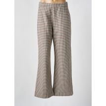 LAURE + MAX - Pantalon large marron en polyester - Femme - Taille 38 - Modz