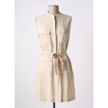 PEPE JEANS - Robe courte beige en lin - Femme - Taille 36 - Modz