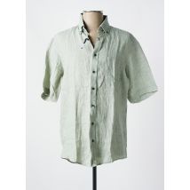 CASAMODA - Chemise manches courtes vert en lin - Homme - Taille S - Modz