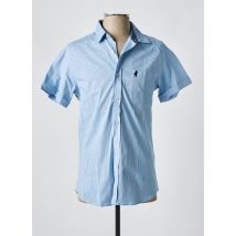 MCS - Chemise manches courtes bleu fonce en coton - Homme - Taille S - Modz