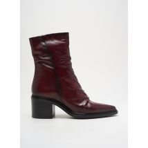 MJUS - Bottines/Boots rouge en cuir - Femme - Taille 37 - Modz