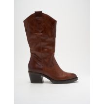 MJUS - Bottines/Boots marron en cuir - Femme - Taille 36 - Modz