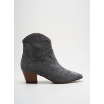 LES:VENUES - Bottines/Boots gris en cuir - Femme - Taille 41 - Modz