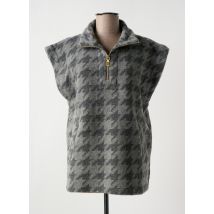 CREAM - Gilet sans manche gris en laine - Femme - Taille 40 - Modz