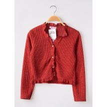 P'TIT MÔME - Gilet manches longues orange en polyester - Fille - Taille TU - Modz