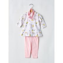 BABY BOL - Ensemble pantalon rose en coton - Fille - Taille TU - Modz