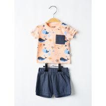 BABY BOL - Ensemble short bleu en coton - Garçon - Taille TU - Modz