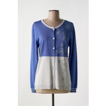 DANEVA - Gilet manches longues bleu en viscose - Femme - Taille 38 - Modz
