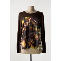 BASLER - T-shirt marron en viscose - Femme - Taille 44 - Modz