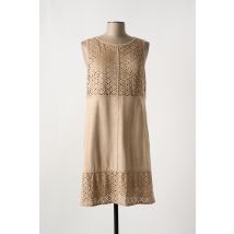 THOMAS RABE - Robe mi-longue marron en polyester - Femme - Taille 42 - Modz
