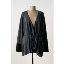 ELENA MIRO - Gilet manches longues gris en viscose - Femme - Taille 52 - Modz