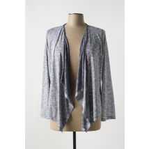 LE COMTE - Gilet manches longues bleu en viscose - Femme - Taille 44 - Modz