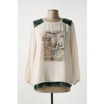 DANEVA - Blouse beige en polyester - Femme - Taille 42 - Modz