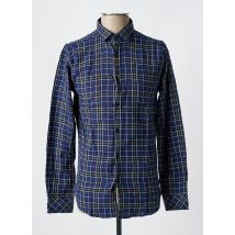 DSTREZZED - Chemise manches longues bleu en coton - Homme - Taille M - Modz