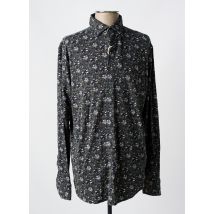 FIL NOIR - Chemise manches longues vert en coton - Homme - Taille M - Modz