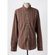 SCOTCH & SODA - Chemise manches longues marron en coton - Homme - Taille M - Modz