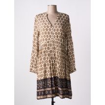 STELLA FOREST - Robe mi-longue beige en viscose - Femme - Taille 36 - Modz