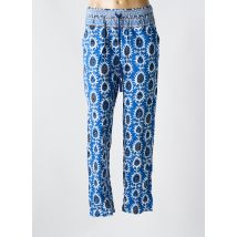 BELLA JONES - Pantalon droit bleu en coton - Femme - Taille 36 - Modz