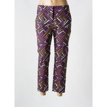 WEEKEND MAXMARA - Pantalon 7/8 violet en coton - Femme - Taille 40 - Modz