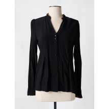 IDANO - Chemisier noir en viscose - Femme - Taille 34 - Modz