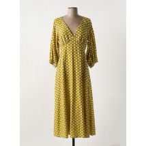 TRAFFIC PEOPLE - Robe longue vert en coton - Femme - Taille 38 - Modz